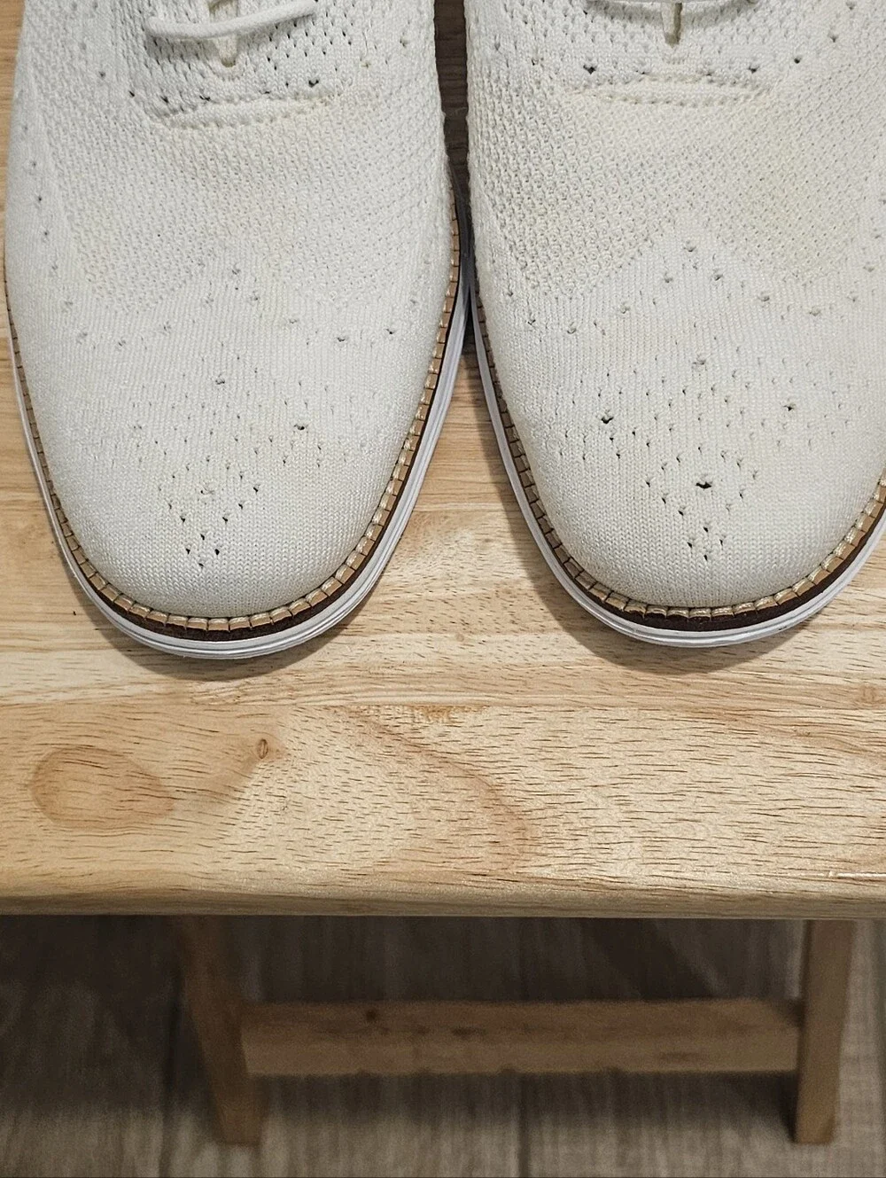 Cole Haan ØriginalGrand Stitchlite Wingtip Oxfords White Size 12M